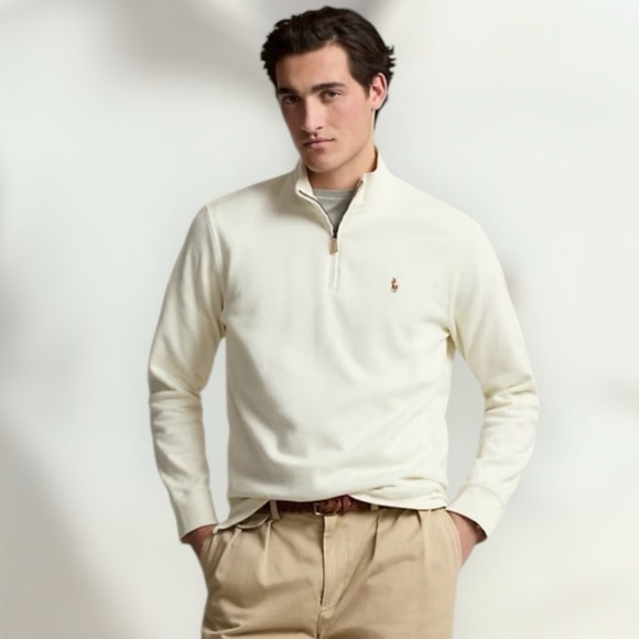 RALPH LAUREN POLO Luxury Quarter Zip Knit Sweater Buff Big/Tall…GIFT FOR HIM - Picture 12 of 12